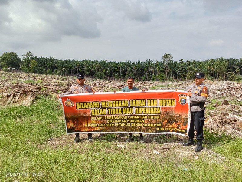 Polsek Bandar Sei Kijang Laksanakan Patroli Karhutla,Tidak di Temukan Titik Api
