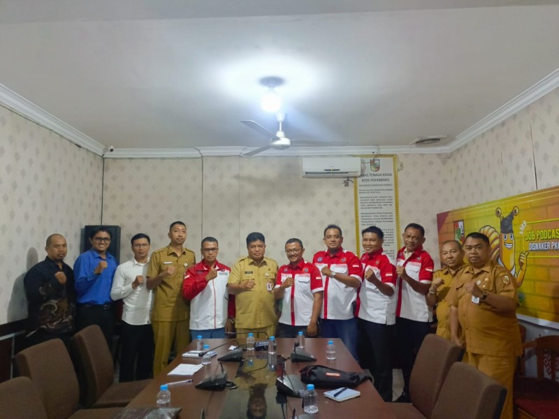 FSPKSI Kota Pekanbaru Lakukan Audensi Ke Disnaker Pekanbaru