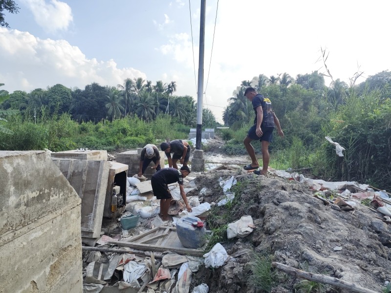 Kodam XIX Tuanku Tambusai Kebut Pembangunan Jembatan Garuda, Sinergi TNI dan Warga Makin Solid