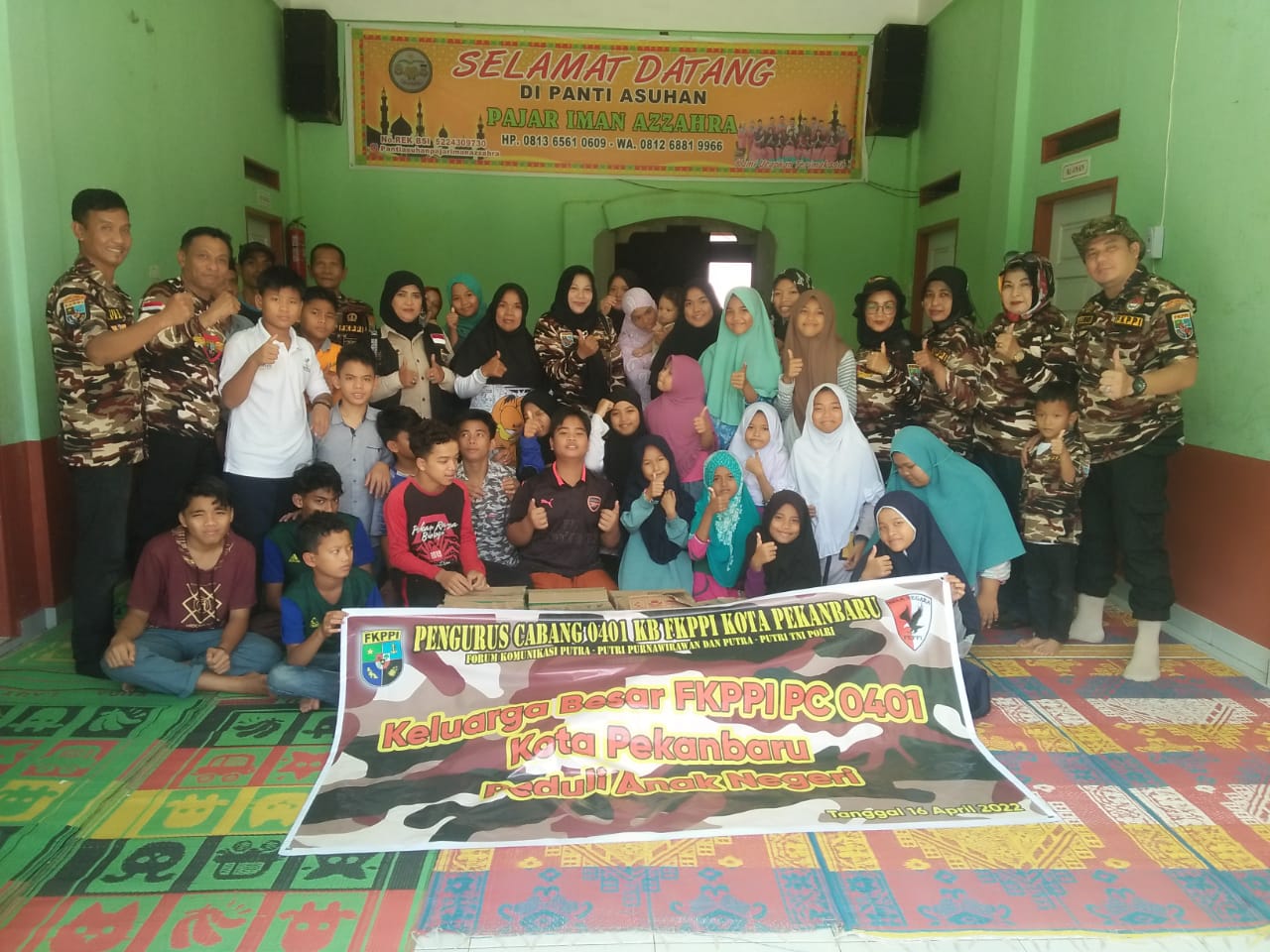 Ramadhan Peduli Anak Negeri FKPPI Kota Pekanbaru Berbagi ke Panti Asuhan
