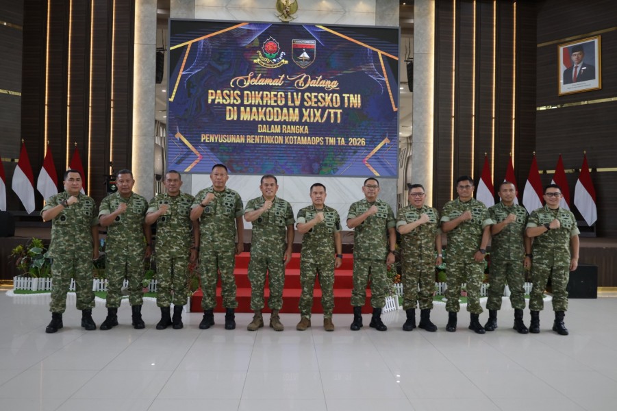 Kodam XIX/Tuanku Tambusai Sambut Dansesko TNI dan Pasis Sesko TNI, Perkuat Sinergi Pendidikan Strategis
