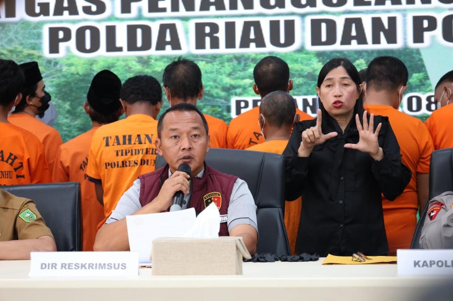 Polda Riau Komitmen Tindak Tegas Kejahatan Kehutanan
