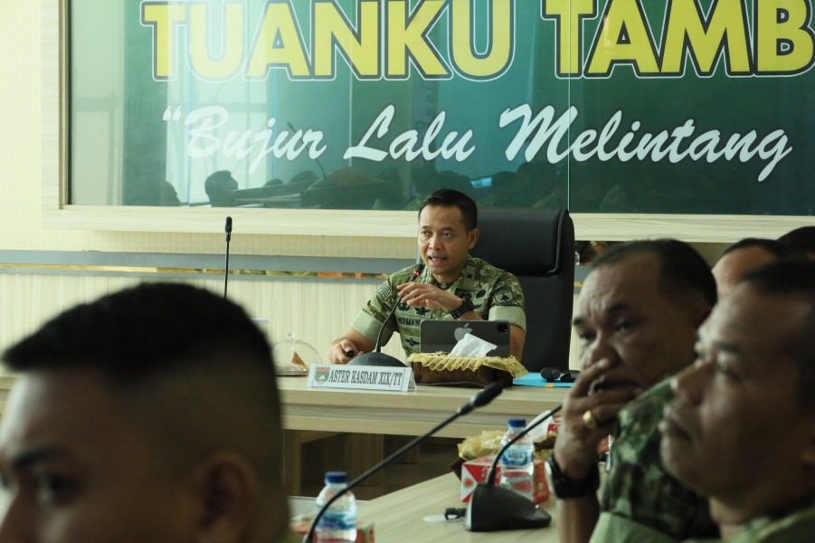 Perkuat Pertahanan Negara, Kodam XIX/Tuanku Tambusai Gelar Sosialisasi Penyusunan RRWP 2026