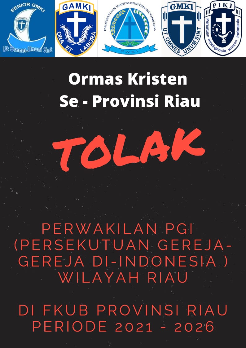 Ormas Kristen se Riau Tolak Perwakilan Kristen di FKUB Riau