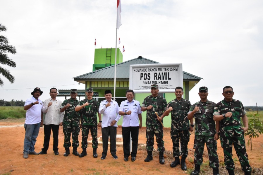 Danrem 031/WB Brigjen TNI Dr. Agustatius Sitepu,S.Sos.,M.Si.,M.Han Pastikan Pembangunan Pos Koramil di Rohil Berjalan Lancar Demi Mendukung Kebutuhan Organisasi dan Aspir