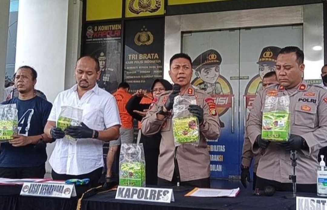 Kejar Bandar Sabu Ke Pekanbaru, Polres Tangerang Selatan Sita Sabu Seharga 9,3 Miliar