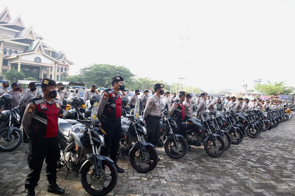 Tekan Angka Kriminalitas, Polresta Pekanbaru Kembali Laksanakan Patroli Preventif Strike
