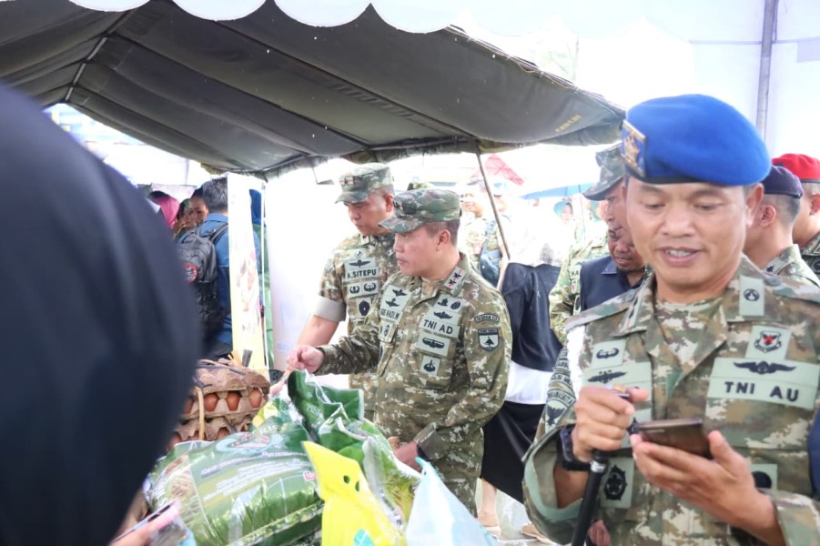 Kodam XIX/Tuanku Tambusai Hadirkan Bazar Murah dan Layanan Kesehatan untuk Warga Dumai