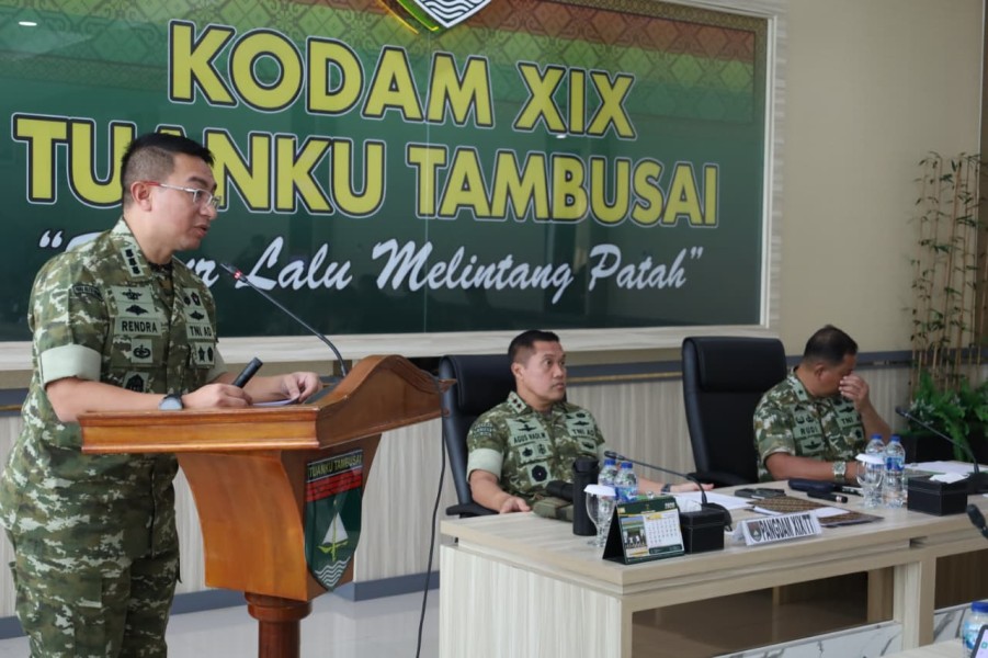 Pangdam Tegaskan Zero Error, Kodam XIX Tuanku Tambusai Pastikan Kesiapan Lat Ops dan Satgas Pamtas
