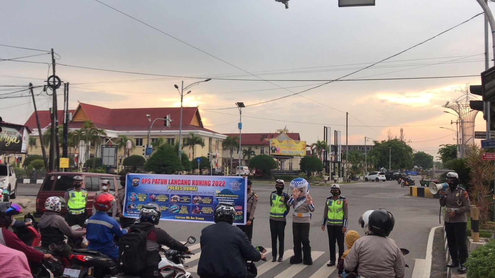 Polres Dumai Sosialisasi Menjelang Operasi Patuh Lancang Kuning 2022 Dilaksanakan