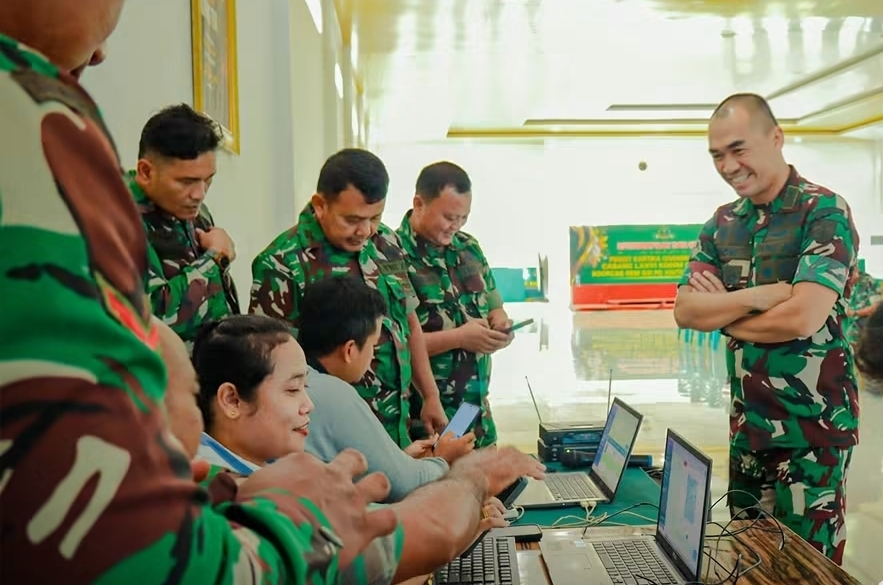 Kodim 0321/Rohil Bekali Babinsa, Perluas Akses IKD hingga ke Desa