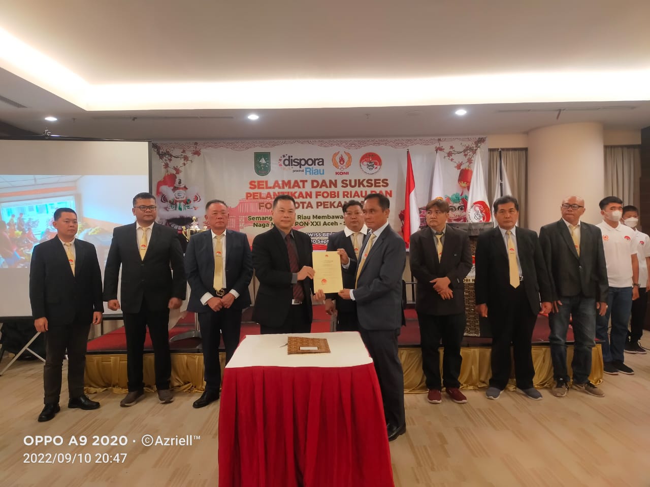 Dilantik Jadi Ketua FOBI Provinsi Riau, Begini Pesan Andrie Djaja,S.H
