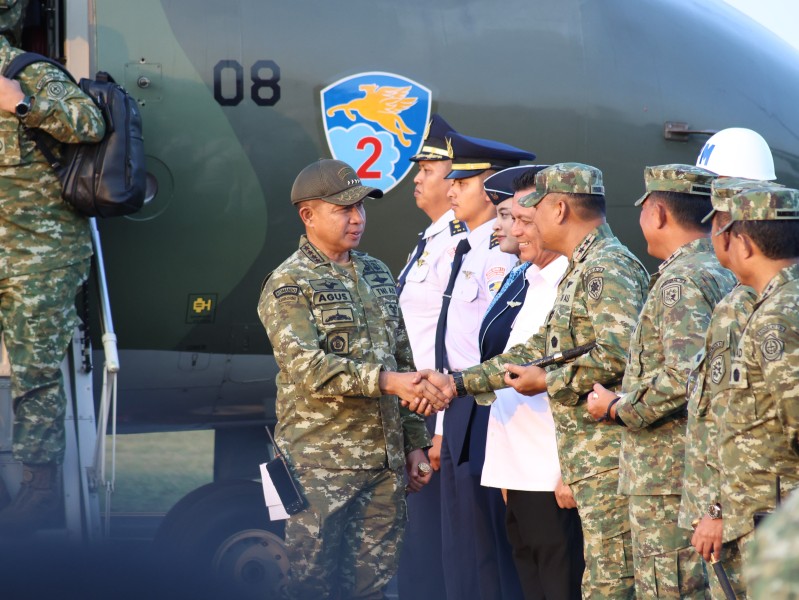 Pangdam Kodam XIX Tuanku Tambusai Sambut Panglima TNI, Sinergi TNI Kian Kokoh di Kepulauan Riau
