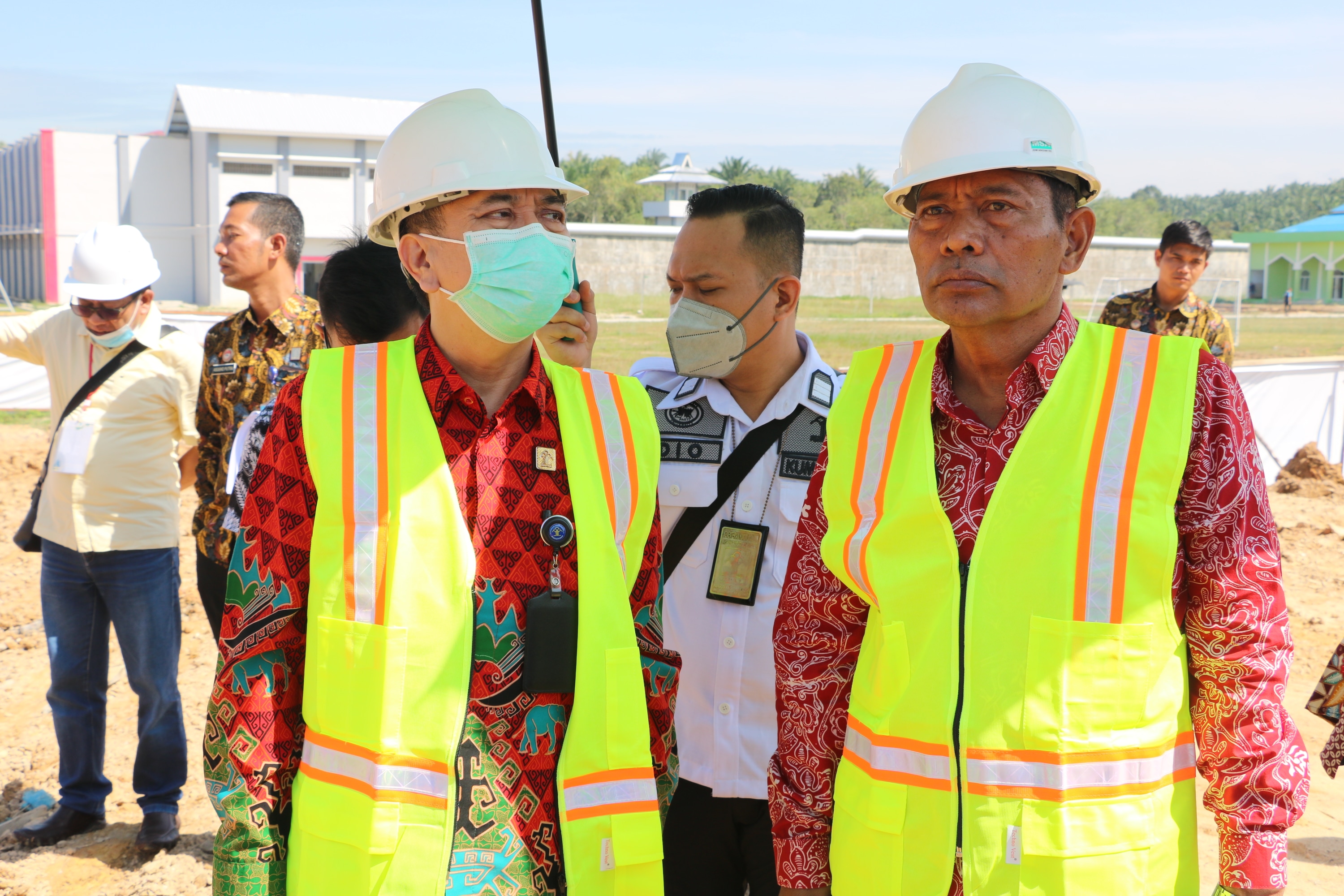 Inspektur Wilayah II Tinjau Proyek Pembangunan LAPAS Narkotika Rumbai, LPKA Pekanbaru, Dan BAPAS Dumai