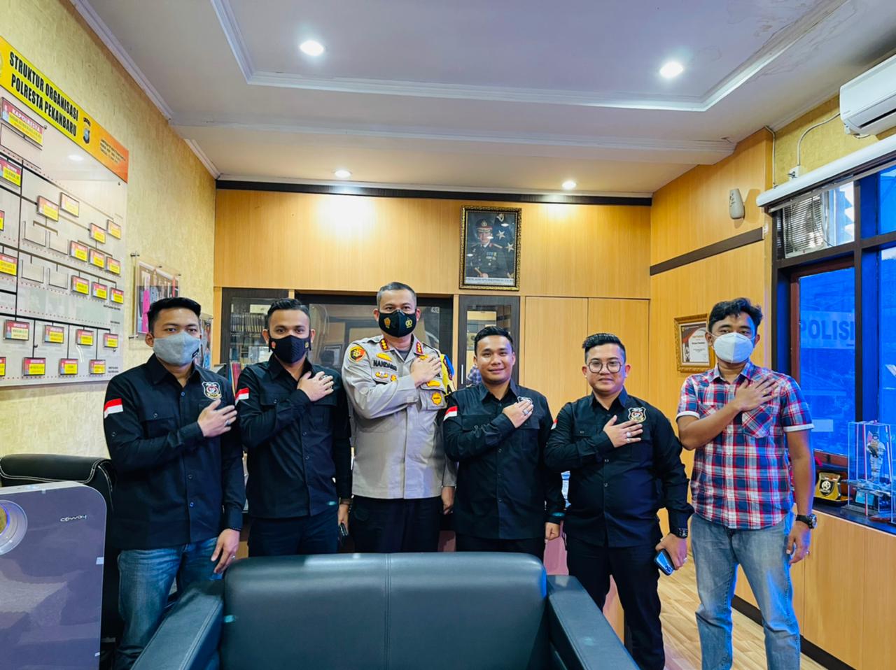 Kapolresta Pekanbaru Sambut SPI, Bahas Isu yang Ada di Pekanbaru