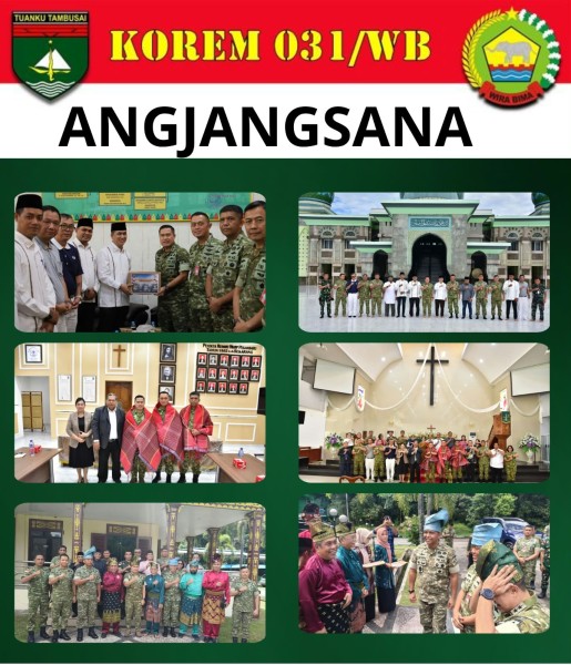 Sambut HUT ke-81 TNI, Danrem 031/WB Dampingi Pangdam XIX/TT Gelar Anjangsana