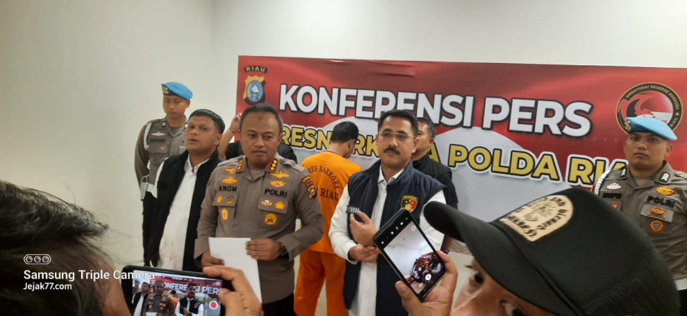Letak 14 Kg Lebih Sabu Belakang Pos Security, Pria Berbadan Tegap di Tangkap Subdit II Ditresnarkoba Polda Riau
