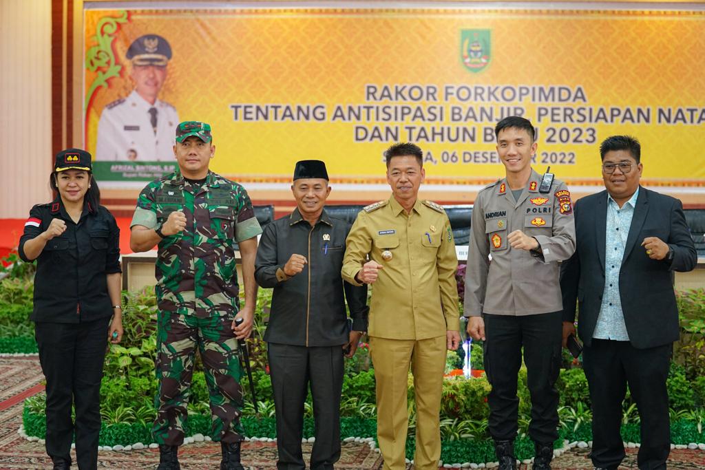 Bupati Rohil Pimpin Rakor Forkopimda Tentang Antisipasi Banjir, Persiapan Natal Dan Tahun Baru 2023