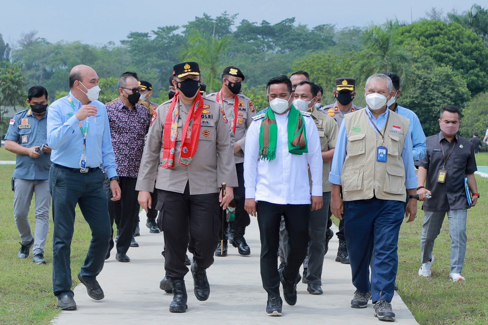 Kunjungi PT RAPP, Kapolda Apresiasi Capaian Vaksinasi Kabupaten Pelalawan Dan Optimis Capai Target Sebelum Bulan Puasa