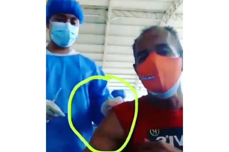 Viral Video Pria Disuntik Jarum Kosong Saat Divaksin, Ini Penjelasan Kemenkes