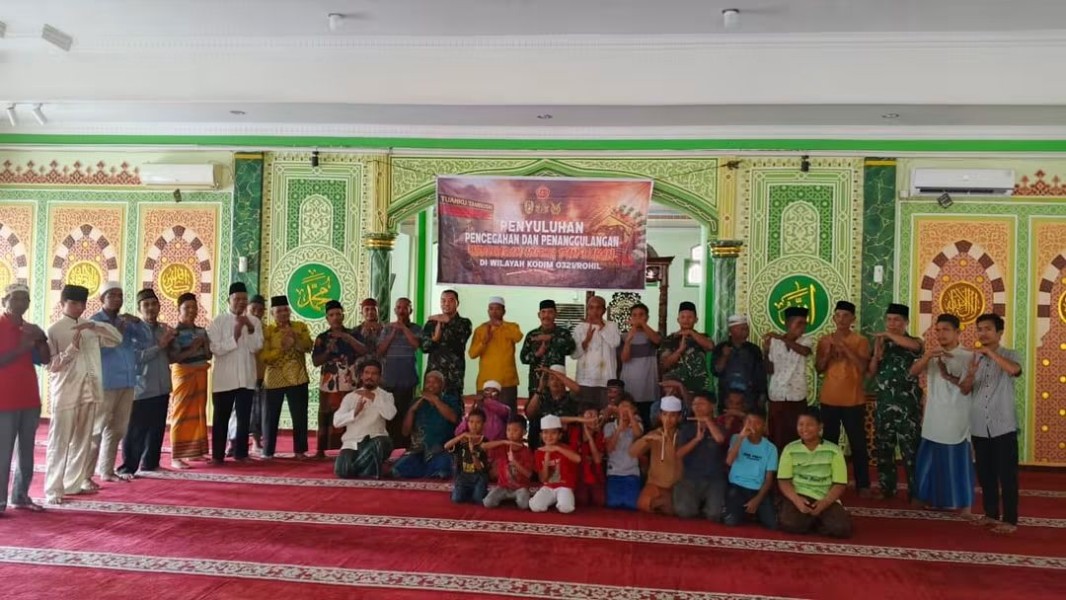 Kodim 0321/Rohil Jadi Garda Terdepan Penanggulangan Karhutla, Tim Mabes Berikan Dukungan