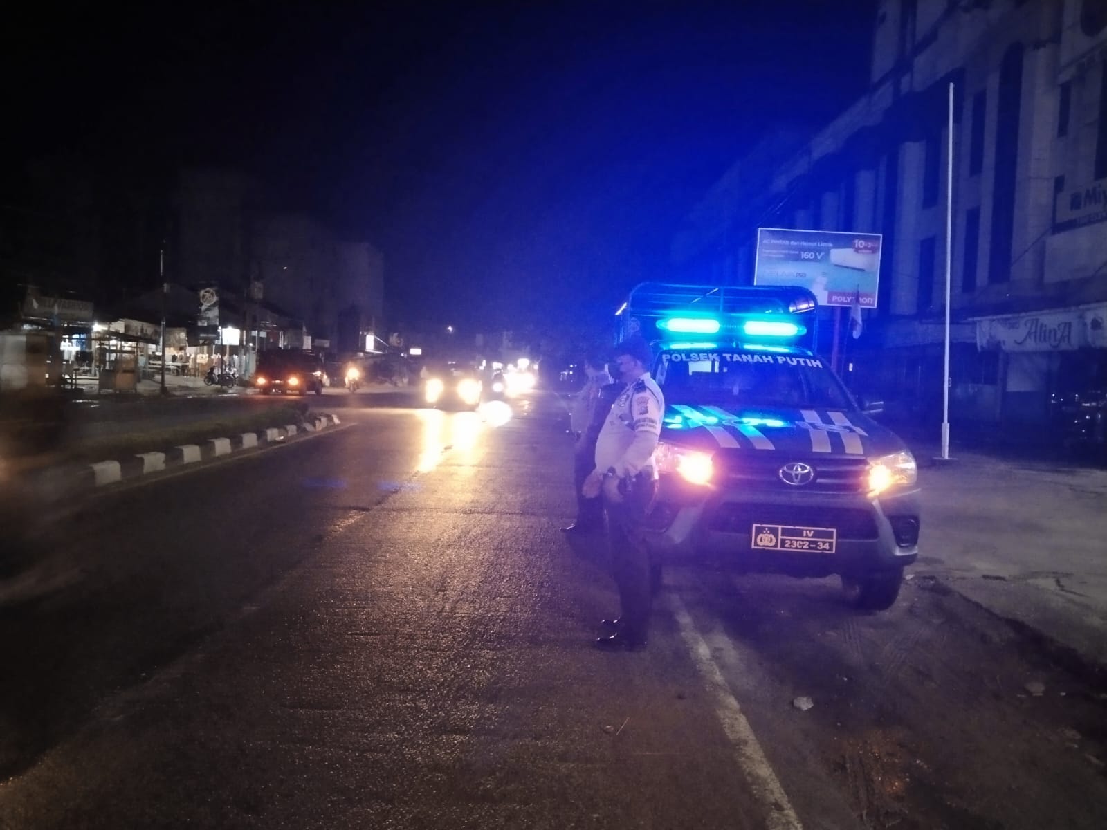 Operasi Blue Light Patroli Polsek Tanah Putih, Antisipasi Gangguan Kamtibmas