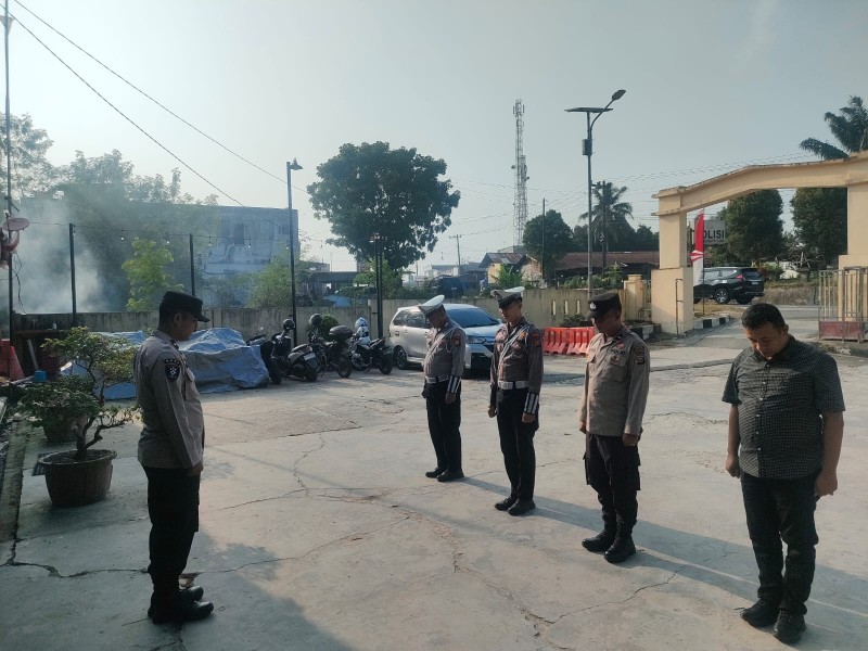 “Polsek Bandar Sei Kijang Laksanakan Patroli dan Himbauan Kamtibmas di Objek Vital”