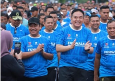 5 Ribu Masyarakat Pekanbaru Hadiri Fun Walk Hari Bhayangkara Ke 77