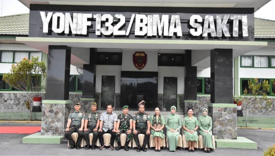 Kunjungan Kerja Danrem 031/WB ke Kodim Kampar dan Yonif 132 dalam Rangka upaya Pembinaan Satuan