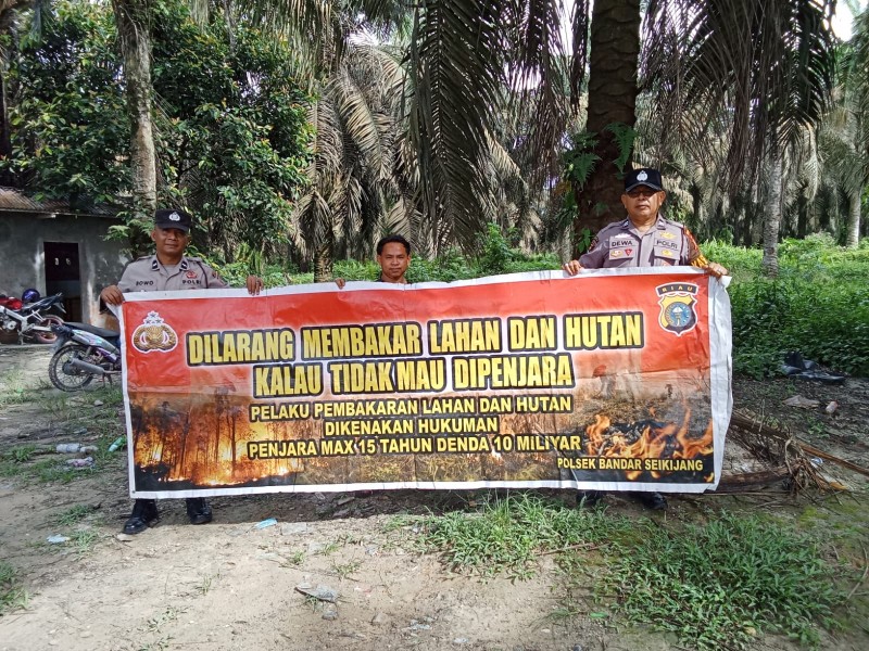 Polsek Bandar Sei Kijang Kembali Laksanakan Patroli Karhutla,Tidak di Temukan Titik Api
