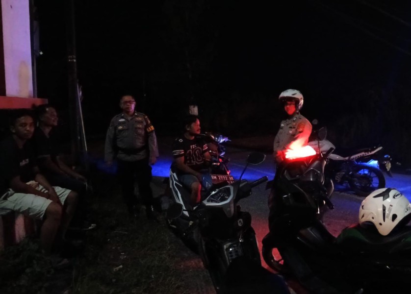 Polsek Bandar Seikijang Laksanakan Patroli Subuh, Antisipasi Balap Liar dan Tawuran