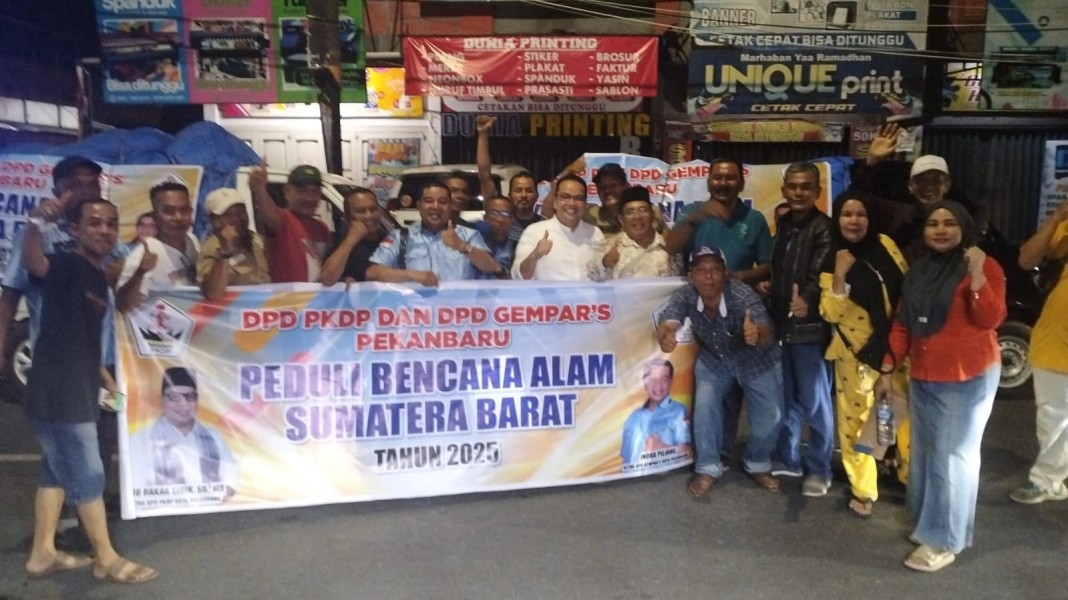 DPD PKDP dan GEMPARS Kota Pekanbaru Salurkan Bantuan Kemanusiaan untuk Korban Bencana Alam di Sumatera Barat 10 Ton Beras