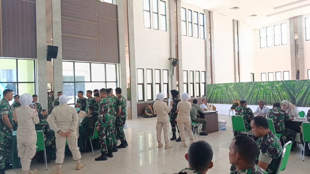 Jaga Kesiapan Tugas Personel, Kodam XIX/Tuanku Tambusai Gelar Posbindu dan Screening Kesehatan Berkala