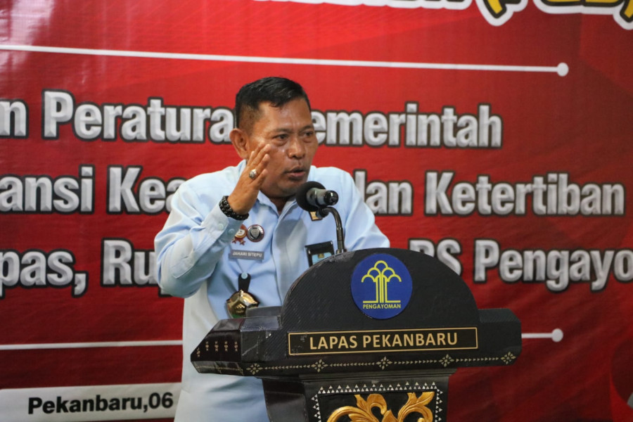 Kemenkumham Riau Gelar FGD Rancangan PP Terkait Substansi Keamanan Dan Ketertiban Bagi Lapas, Rutan, Bapas, Rupbasan Dan Rs. Pengayoman