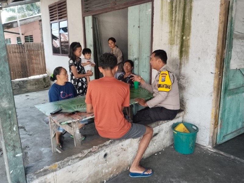 *Bhabinkamtibmas Desa Muda Setia Laksanakan Kegiatan DDS Door to Door System*
