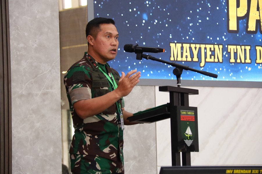 Kodam XIX/Tuanku Tambusai Gelar Rapat Evaluasi Program Kerja dan Anggaran TA 2025