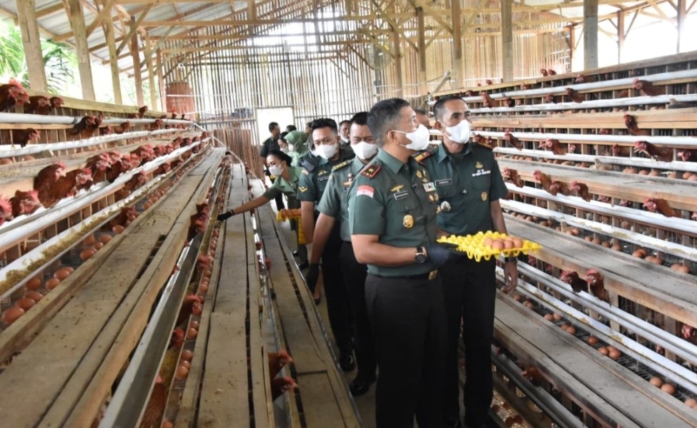 Danrem 031/WB Yakinkan Yonif 132/BS dan Kodim 0313/ Kampar Ikut Serta Mendukung Program ketahanan Pangan Nasional