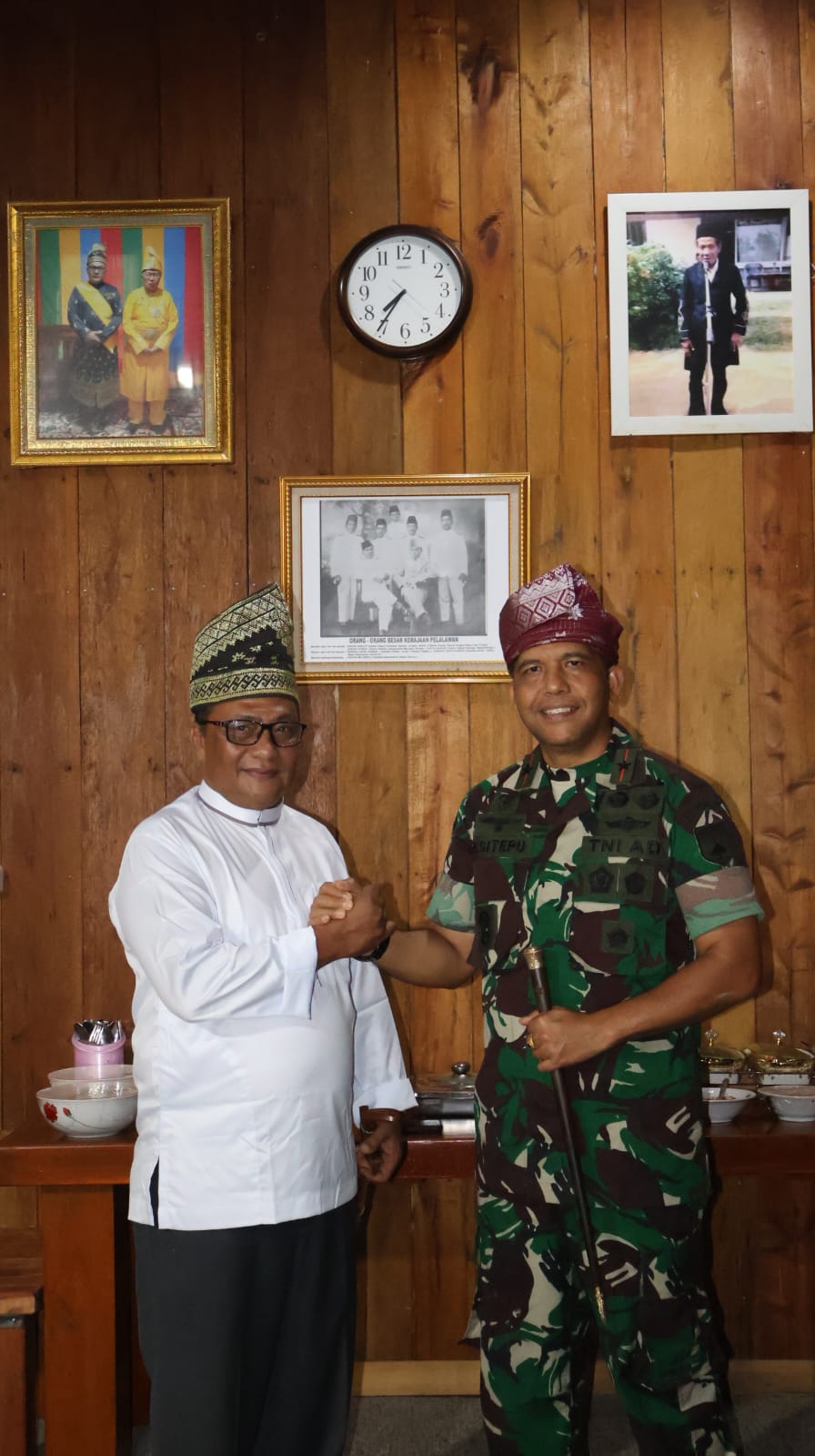 Danrem 031/Wira Bima Silaturahmi dengan Datuk Engku Raja Lela Putra, Kerajaan Pelalawan