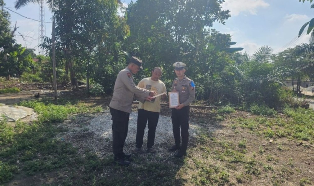Waspada Karhutla! Kapolsek Bandar Sei Kijang Kembali Imbau Masyarakat Bijak Tidak Membakar Hutan