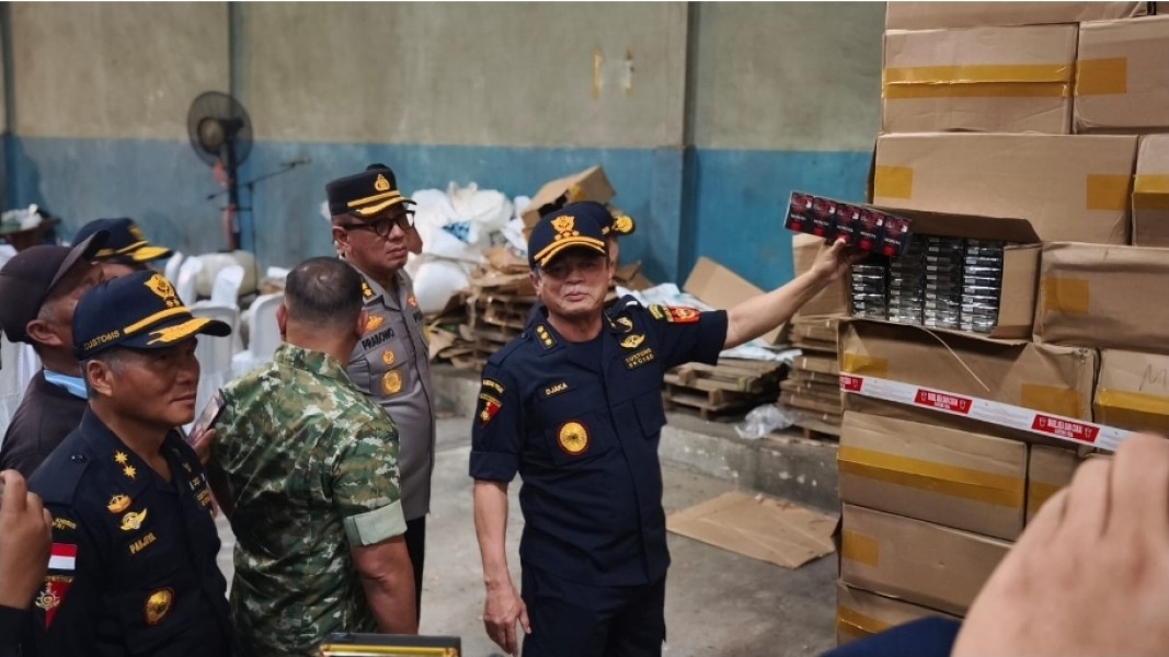 Gudang Rokok Ilegal Rp300 Miliar di Pekanbaru Akhirnya Digulung Bea Cukai