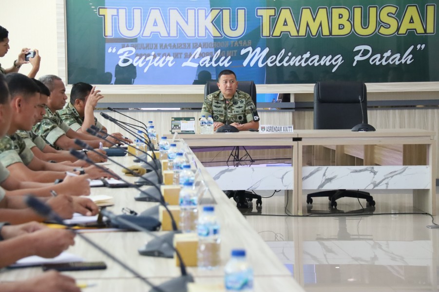 Kodam XIX Tuanku Tambusai Gelar Rapat Dalproggar, Profesionalisme Prajurit Jadi Fokus