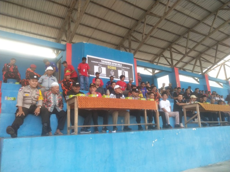 Polsek Bandar Sei Kijang Hadiri Pembukaan Turnamen Karang Taruna Cup Kel. Sekijang