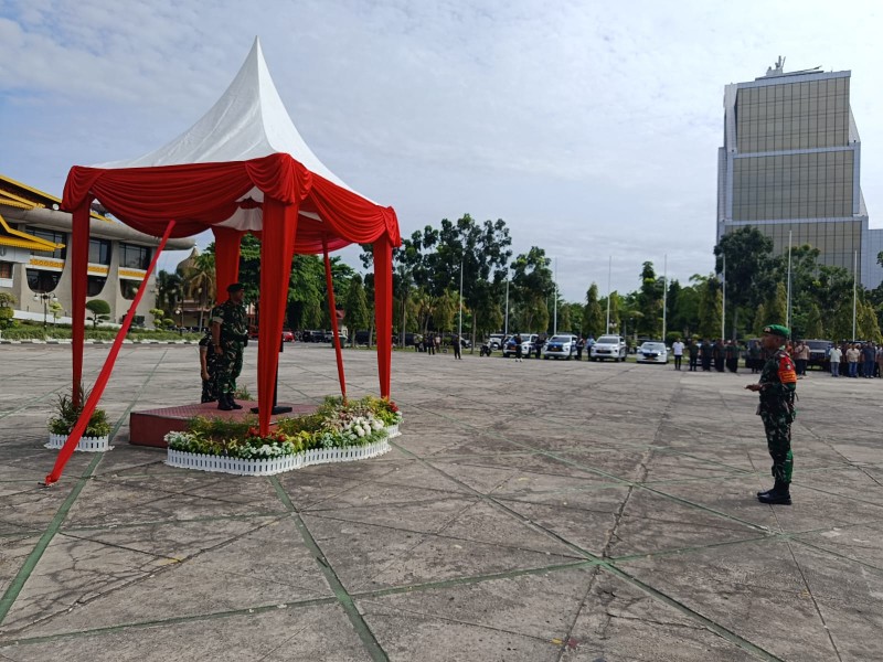 Kodam XIX Tuanku Tambusai Pastikan Pengamanan Maksimal, Apel Gelar Pasukan Sambut Kunjungan Ibu Wakil Presiden RI di Riau