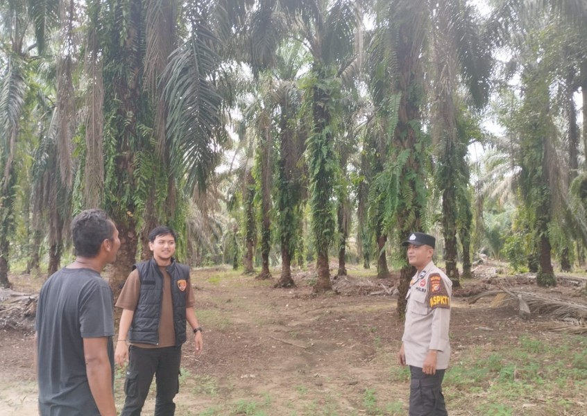 Polsek Bandar Sei Kijang Gelar Patroli Harkamtibmas di Perkebunan, Situasi Aman dan Terkendali