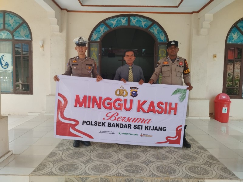 POLSEK BANDAR SEI KIJANG GELAR “MINGGU KASIH” BERSAMA JEMAAT GPDI SEKIJANG, CIPTAKAN KAMTIBMAS YANG SEJUK