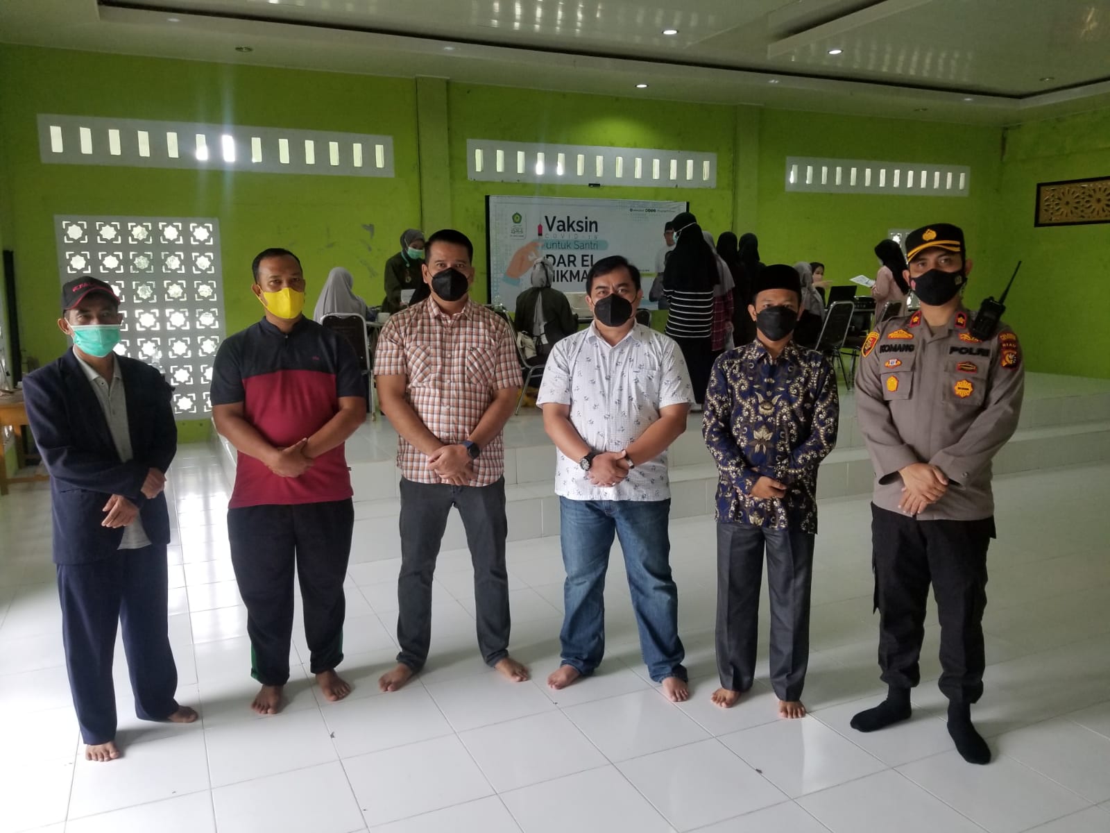 Gelar Pelaksanaan Vaksinasi Di Ponpes Darel Hikmah, Total 1.000 Siswa Tervaksin