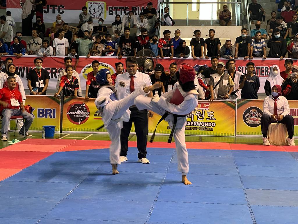 Andalan Taekwondo Riau Juara Umum 1 Kejurnas Indonesia Taekwondo League 2022