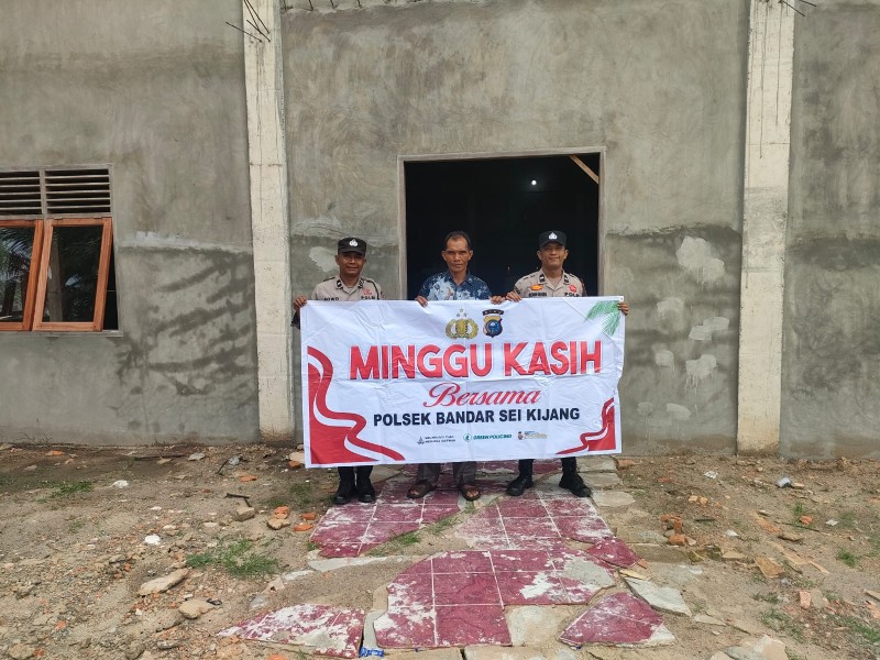 Minggu Kasih: Polsek Bandar Sei Kijang Jalin Kedekatan dengan Jemaat, Ciptakan Ibadah Aman dan Kondusif