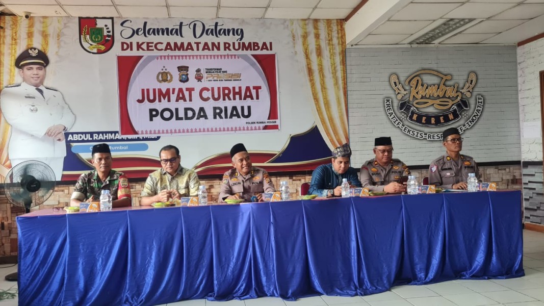 Polda Riau Gelar Jumat Curhat di Kecamatan Rumbai, Serap Aspirasi Masyarakat