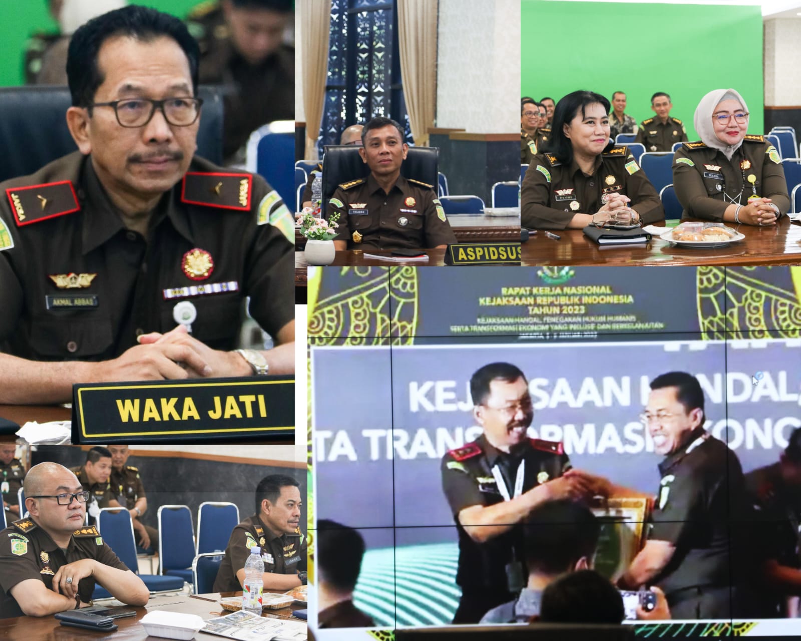 Wakil Kepala Kejaksaan Tinggi Riau Akmal Abbas, Mengikuti Secara Virtual Penutupan Rakernas Kejaksaan RI 2023